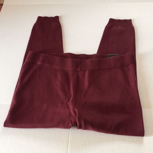 NWT Torrid Full Length Signature Waist Sweater Maroon Leggings Joggers Sz 3 - Picture 8 of 16